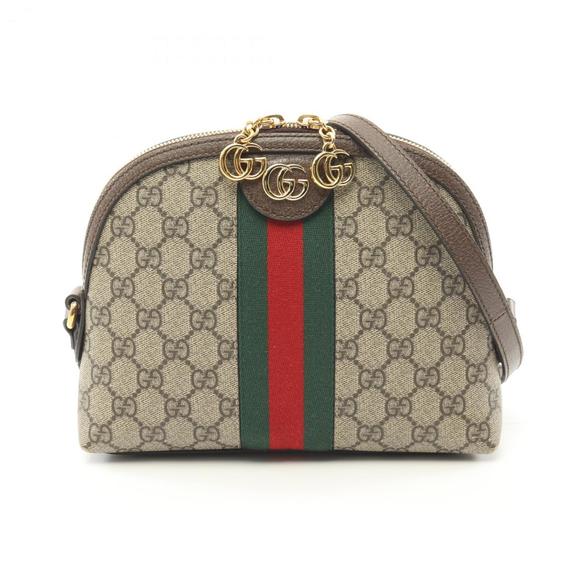 GUCCI Handbags - GUCCI Ophidia GG Supreme Shoulder Bag, Coated Canvas, Leather, Women's, Beige...